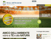 Tablet Screenshot of amicodellambiente.it
